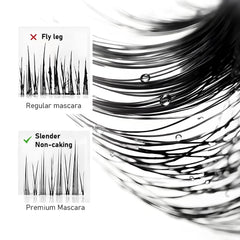Jiodama brush texture detail highlighting non-clumping formula benefit