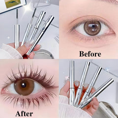 Jiodama mascara close-up of metal wand tip demonstrating precise, clump-free application