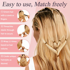JIRIS bands holding a braid for neat, discreet styling