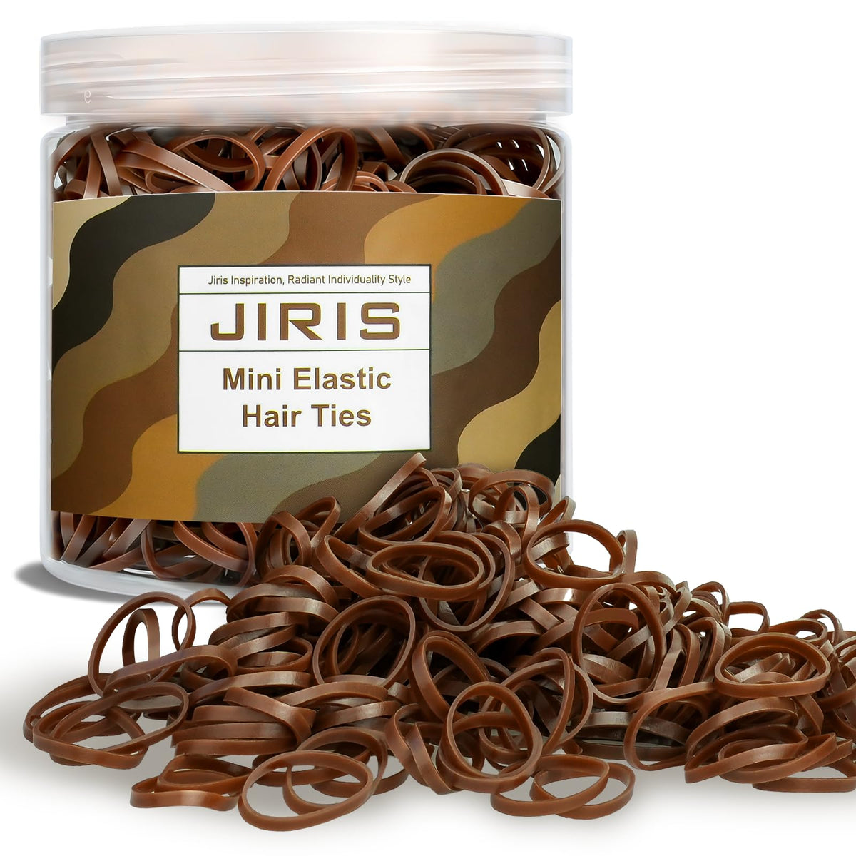 JIRIS front packaging showing bulk 1000 brown mini bands and value