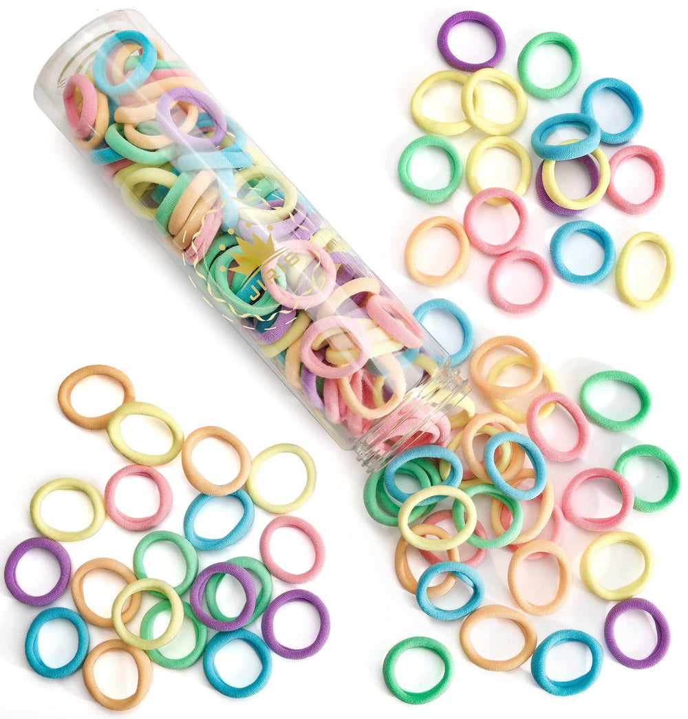 JIRIS front packaging showing 100 multicolor hair ties and set benefit