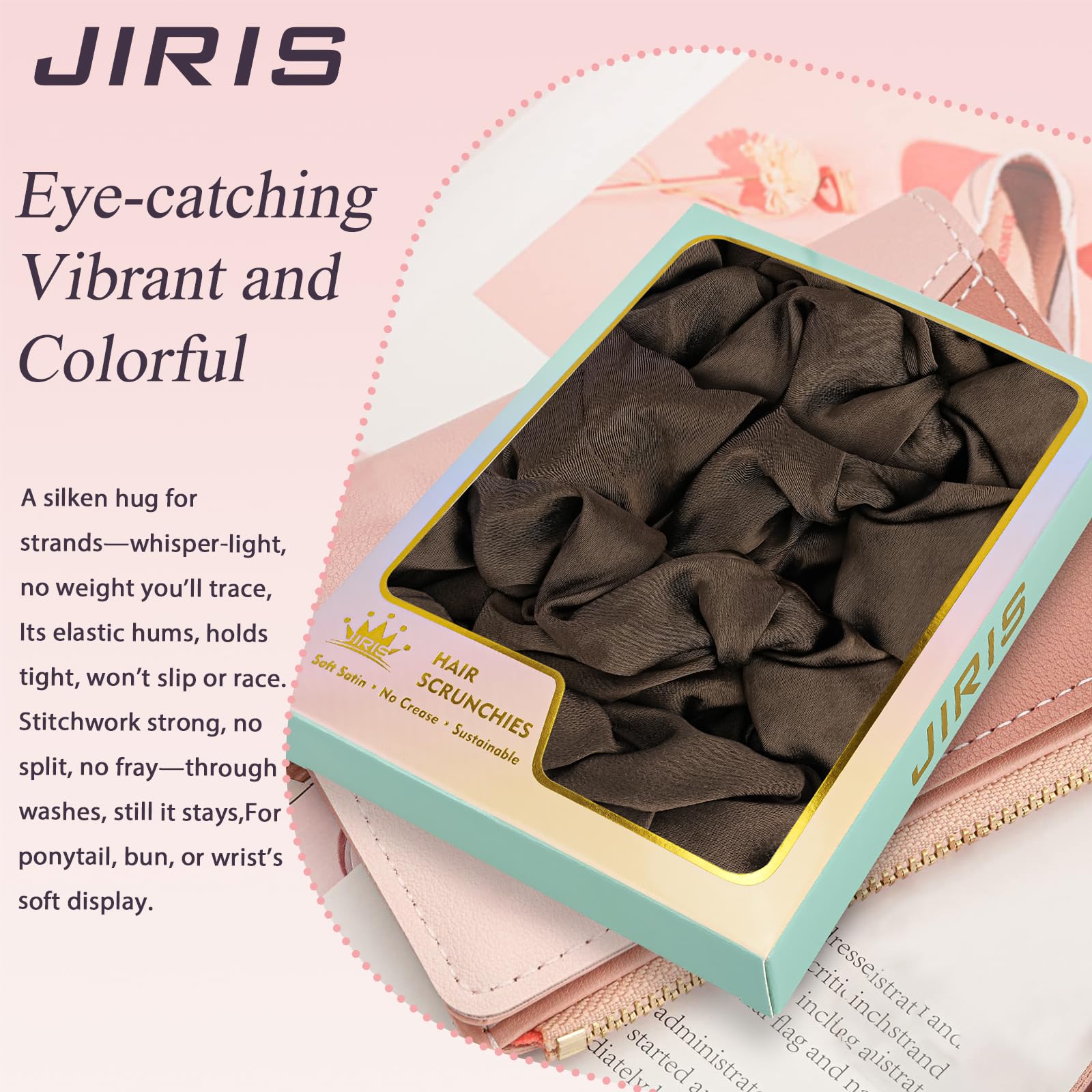 JIRIS gift-ready arrangement of scrunchies ideal for gifting and presentation