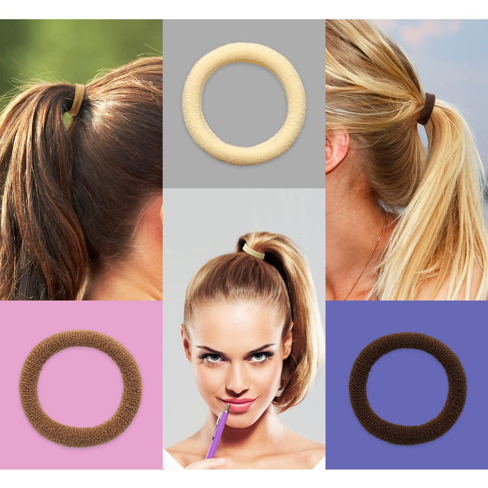 JIRIS elastic in a ponytail demonstrating no-crease hold during activity