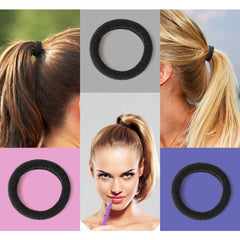 JIRIS hair tie securing a ponytail for a no-slip, gentle hold benefit