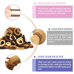 JIRIS stacked bands showing brown shades for matching hair tones