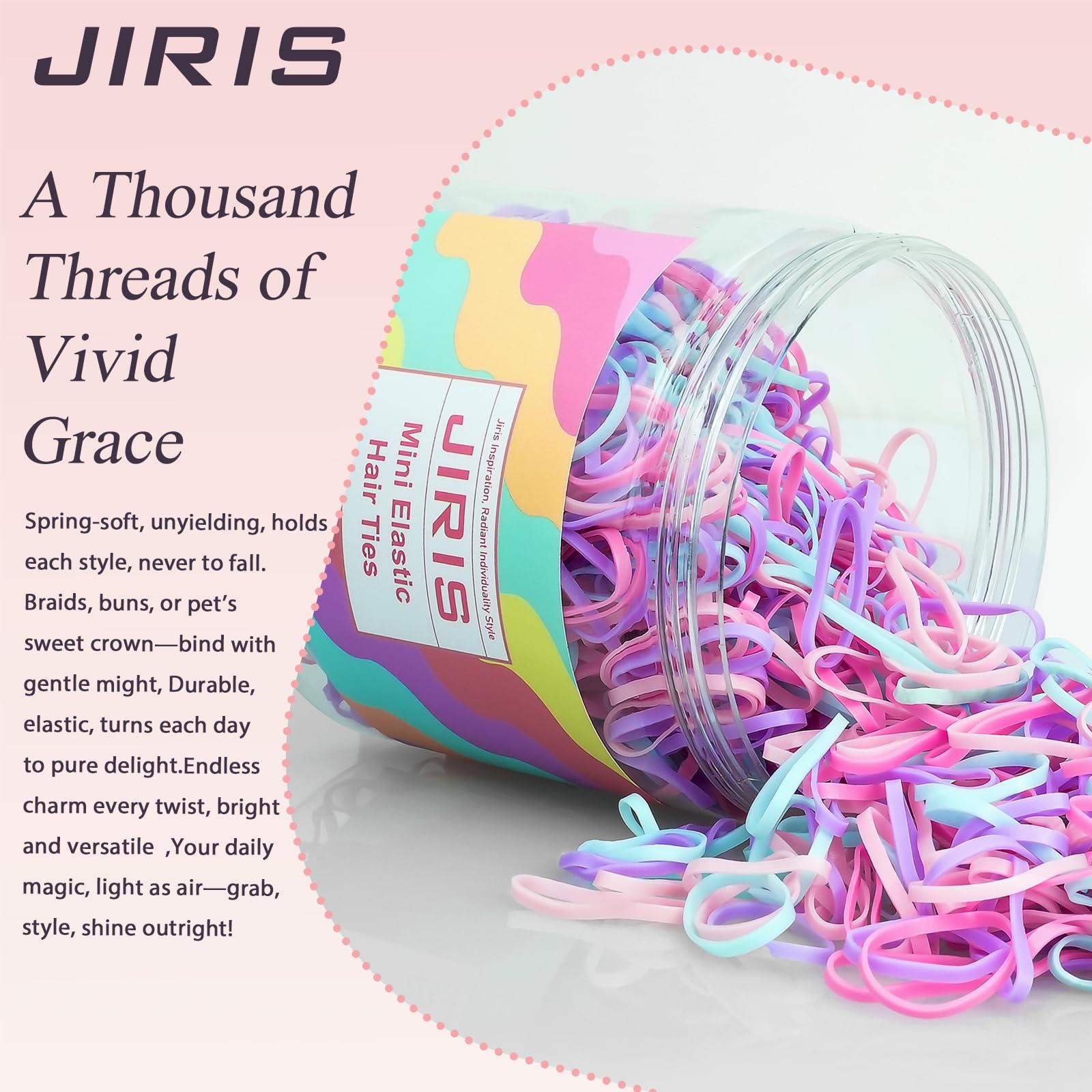 JIRIS container packed in a bag so you can style on-the-go