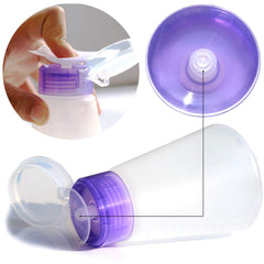 Jiulory close-up of pump head bowl design for precise spill-free dispensing