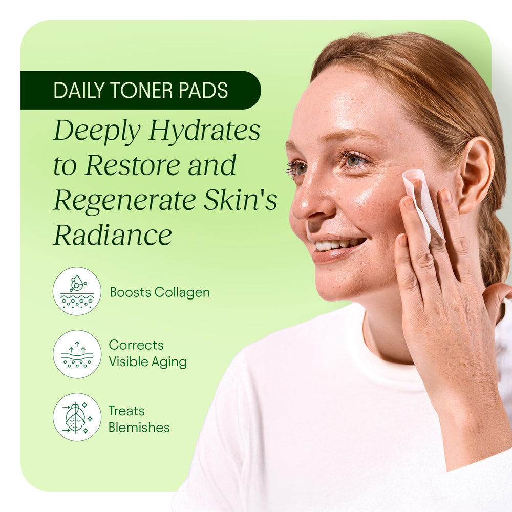 JIYU pad saturated with solution demonstrating hydrating formula
