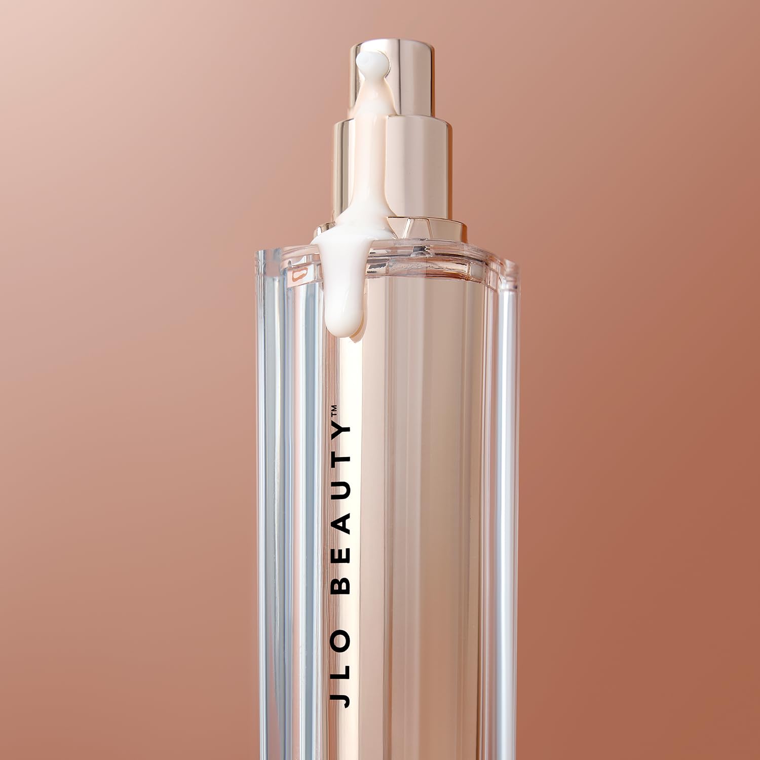 JLO BEAUTY label close-up displaying key ingredients and formulation transparency