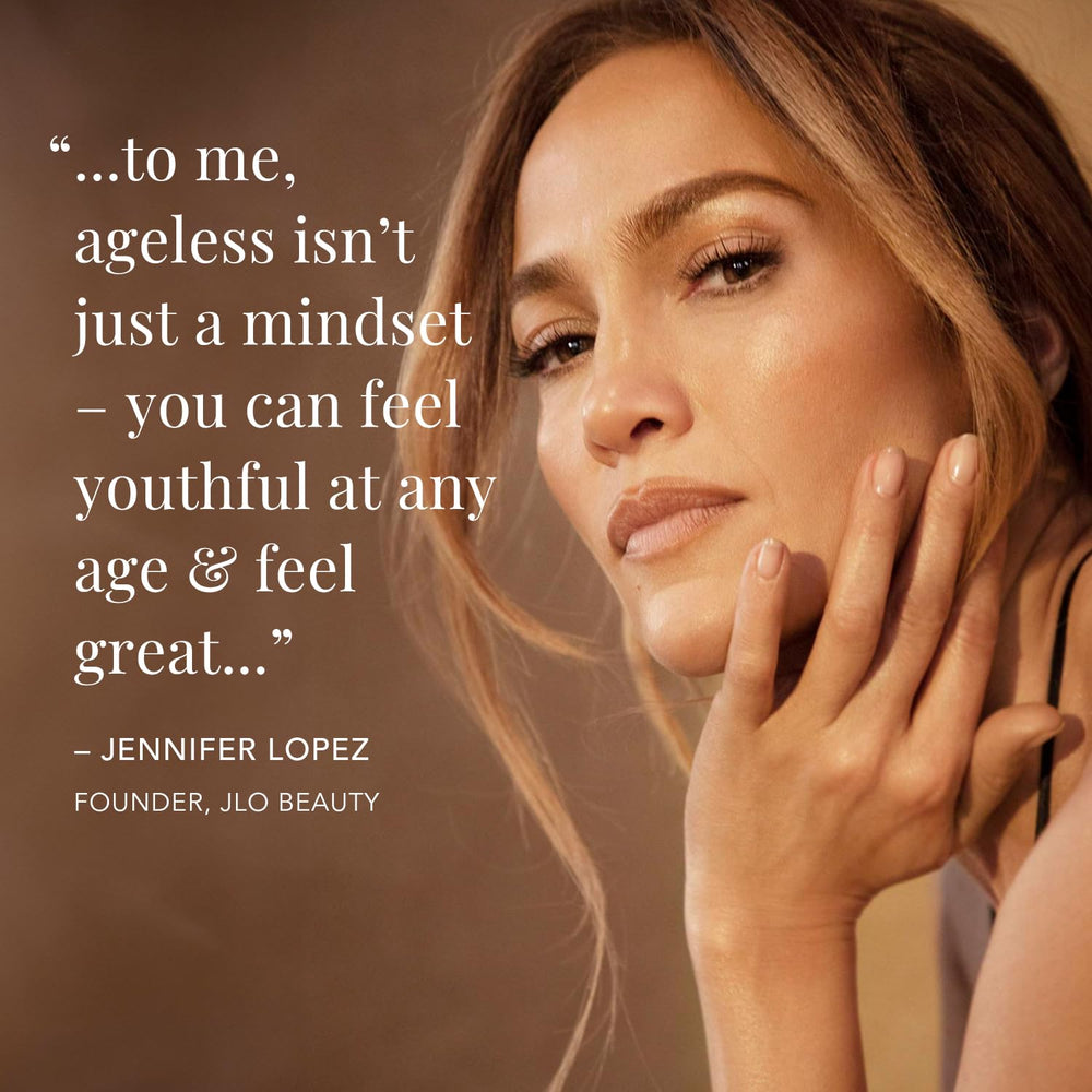 JLO BEAUTY cream on hand demonstrating quick absorption and immediate hydration benefit