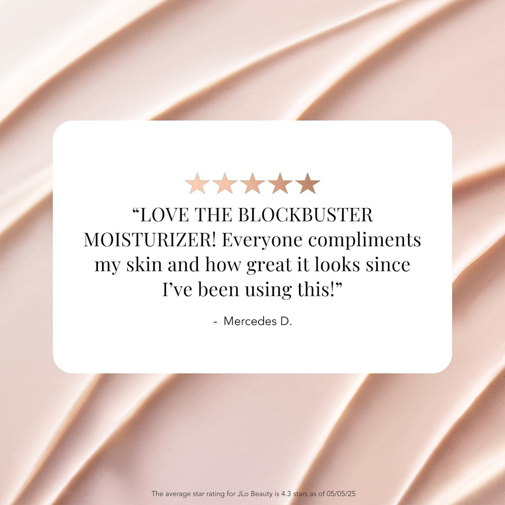 JLO BEAUTY open jar revealing creamy formula and easy scoopable consistency benefit