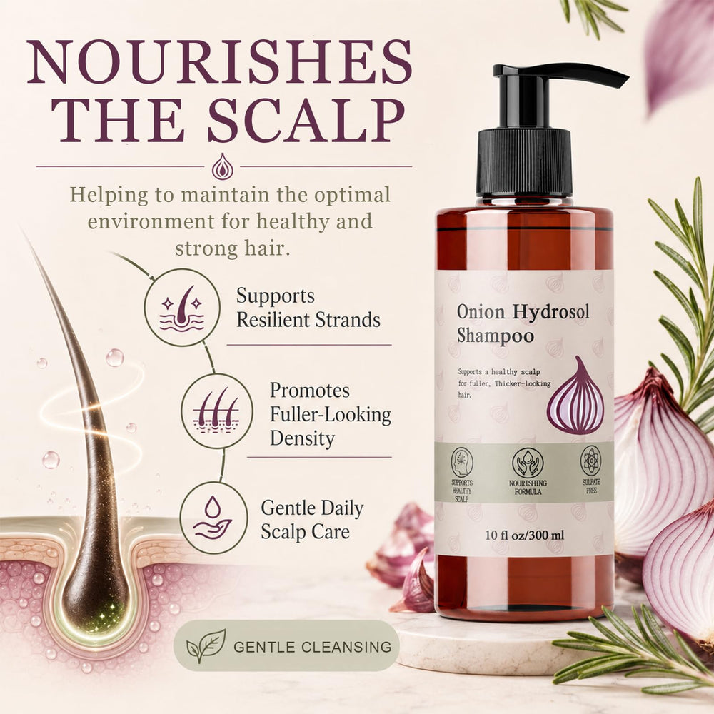 JLQJLQ rosemary and onion botanicals staged to show natural ingredient benefits