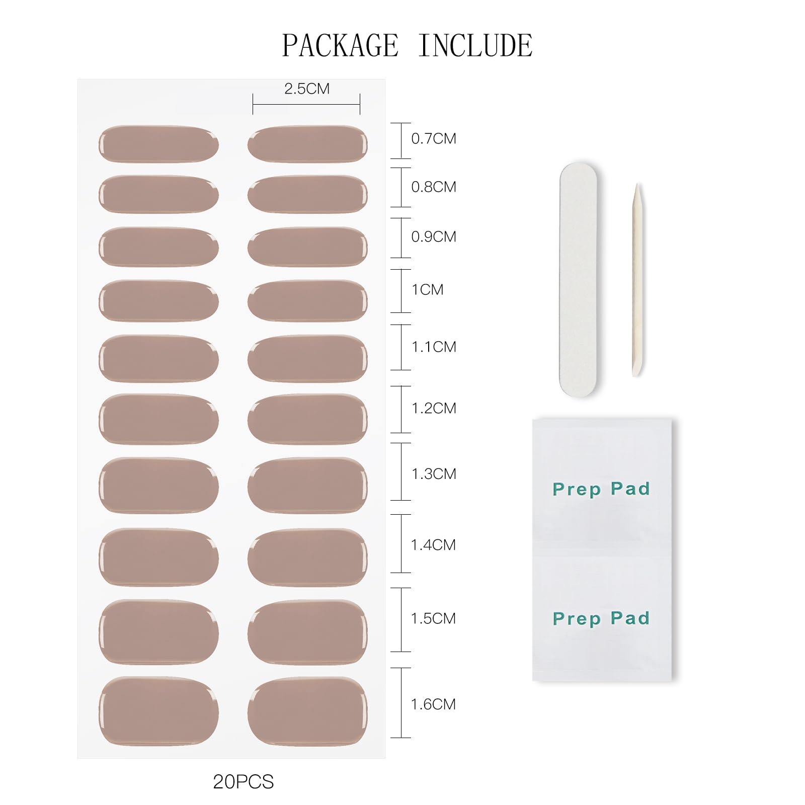 jmeowio strips on hand showing size options and natural nail fit