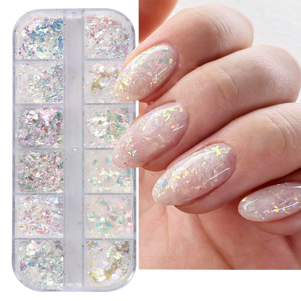 jmeowio front packaging showing 12 organized glitter grids and easy storage