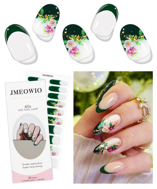 jmeowio front packaging showing green French tip kit for quick salon finish