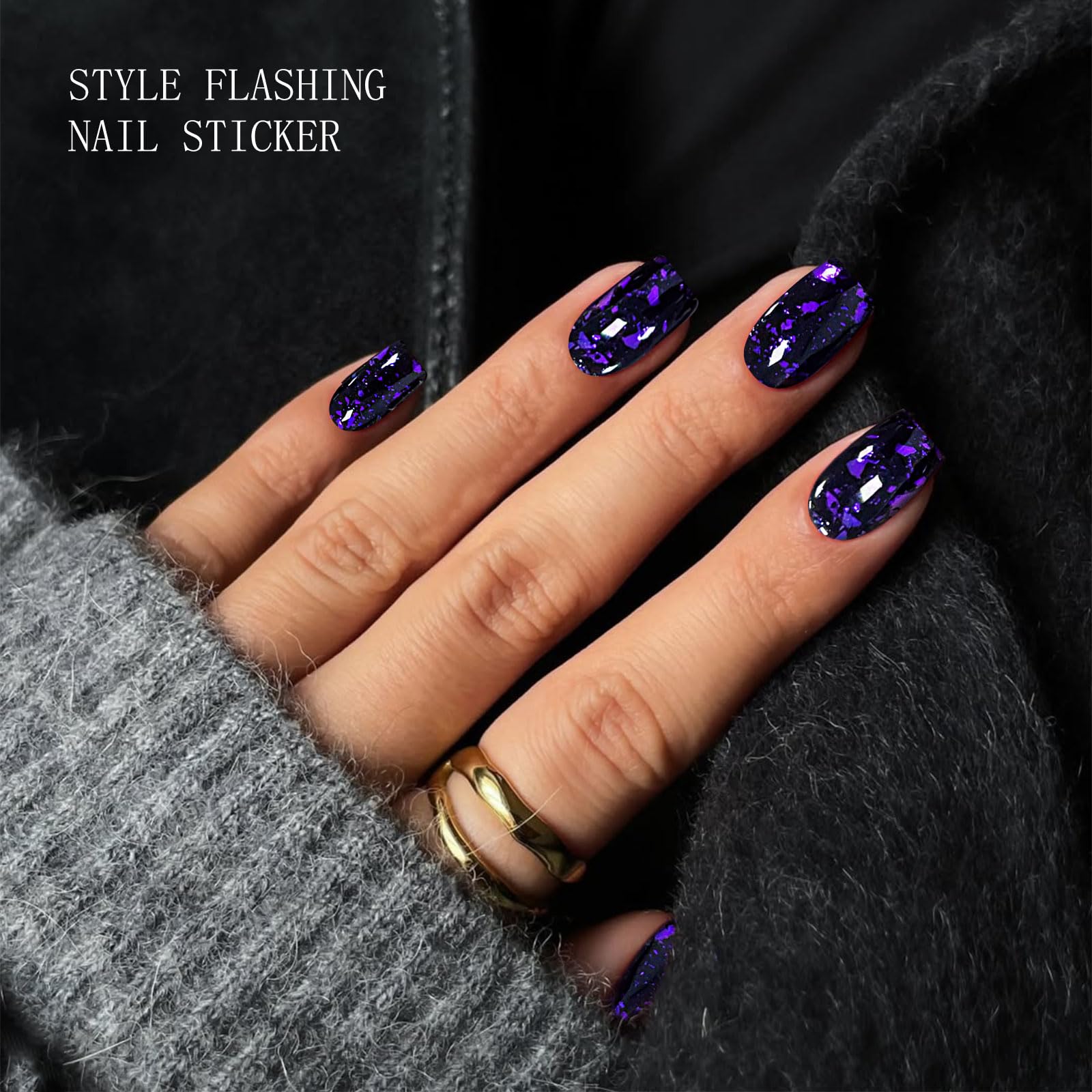 jmeowio nail sticker curing under UV/LED lamp for long-lasting shine