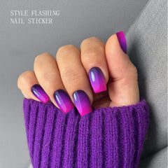 jmeowio nail strip being applied to finger for quick home manicure benefit