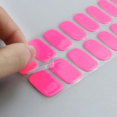 jmeowio wrap applied on a natural nail side view showing neat edges and smooth coverage