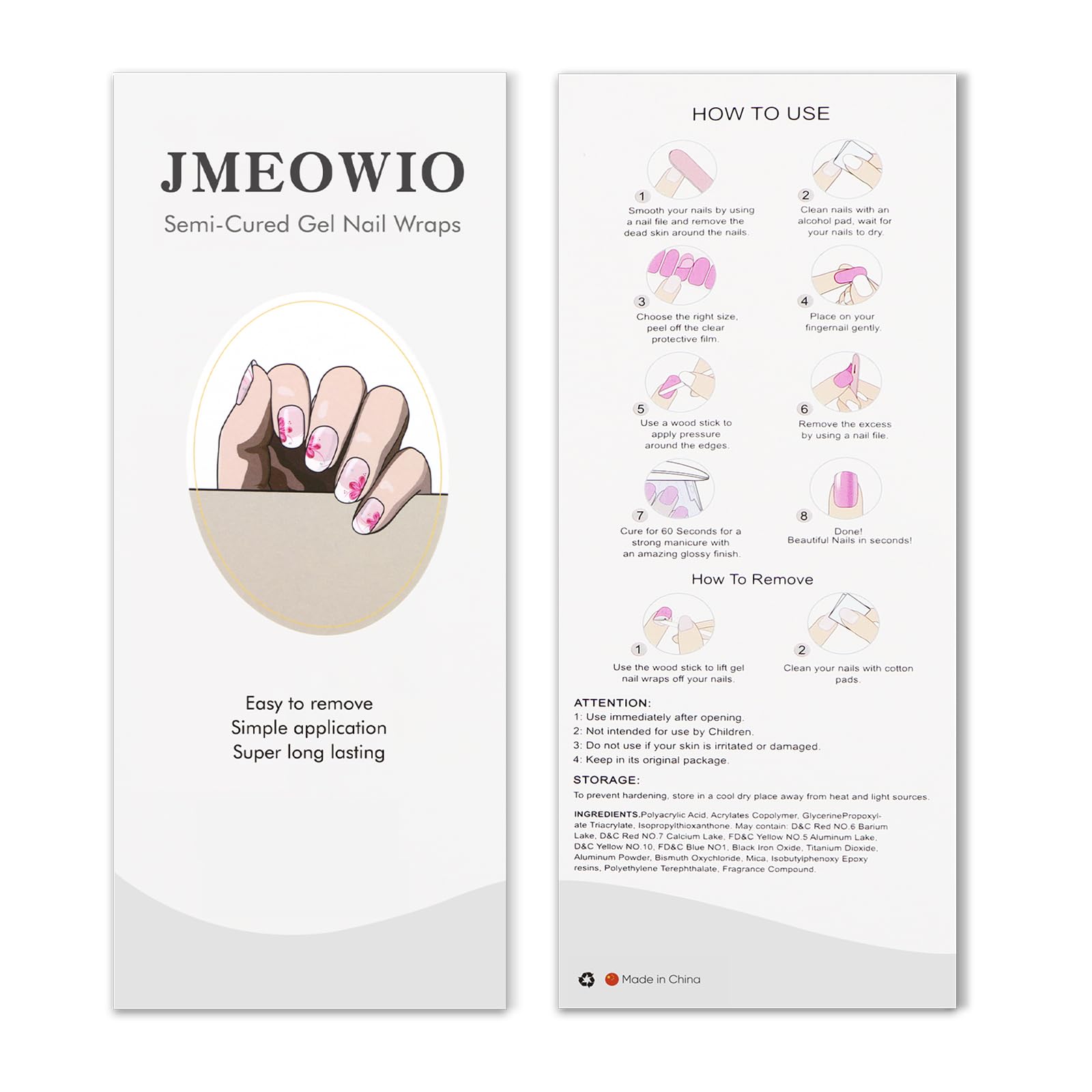 jmeowio hand with strip next to ruler for size comparison ensuring correct fit for nails