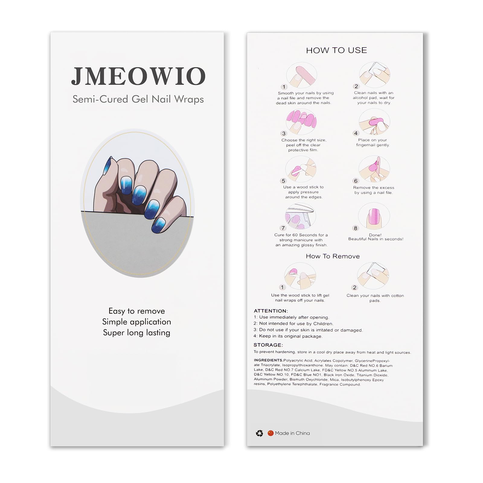 jmeowio assorted strip sizes laid out to show selection and customized fit benefit