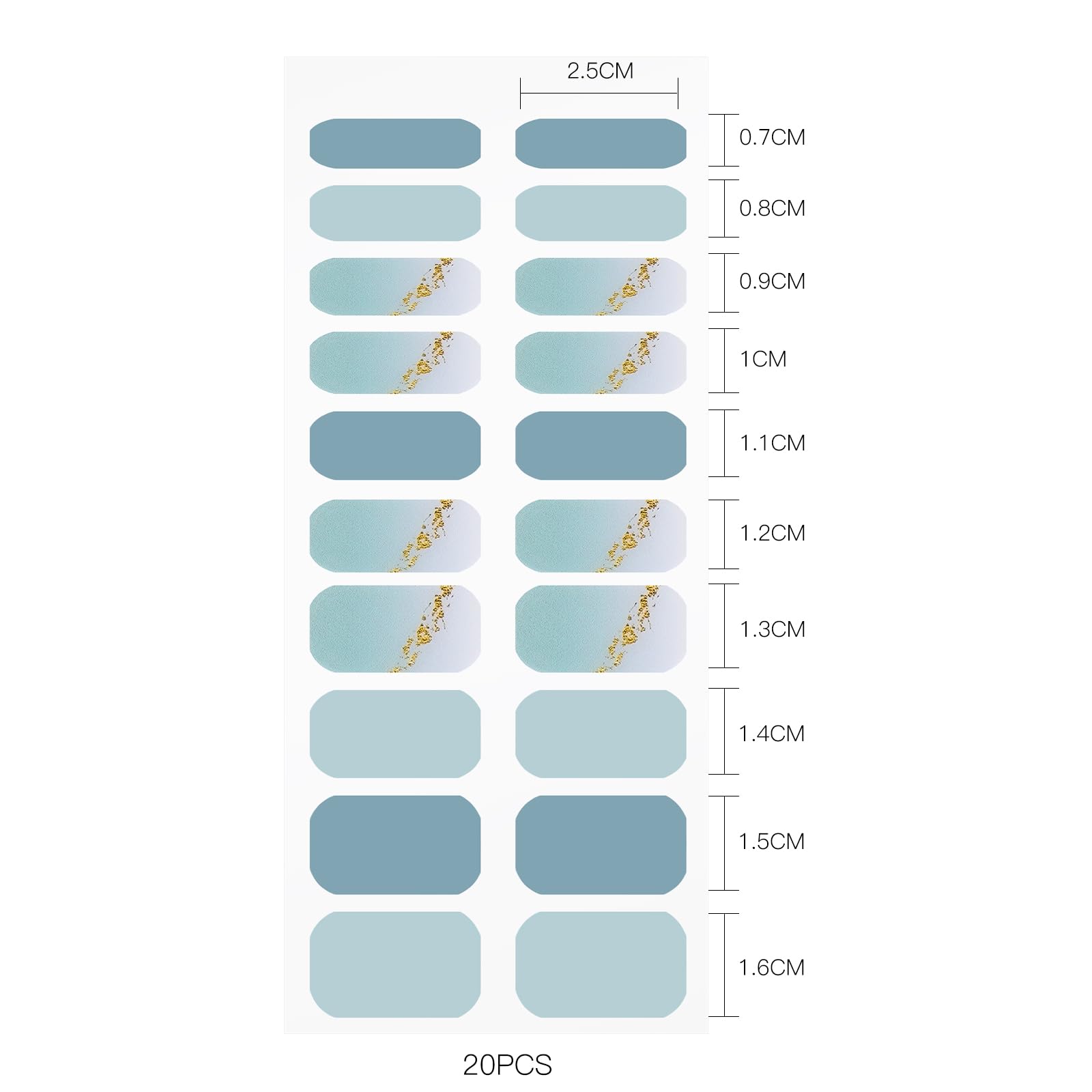 jmeowio strips on hand showing size fit and natural look