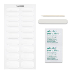 jmeowio nail strip sheet on a hand illustrating multiple sizes for fit