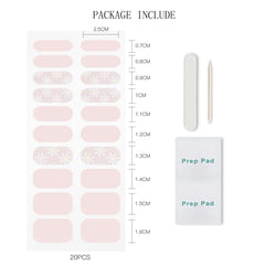 jmeowio multiple strip sizes lined up for scale, fits varied nail widths