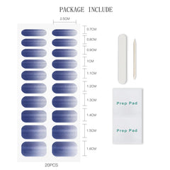 jmeowio strip sizes laid out for scale showing variety and customizable fit benefit