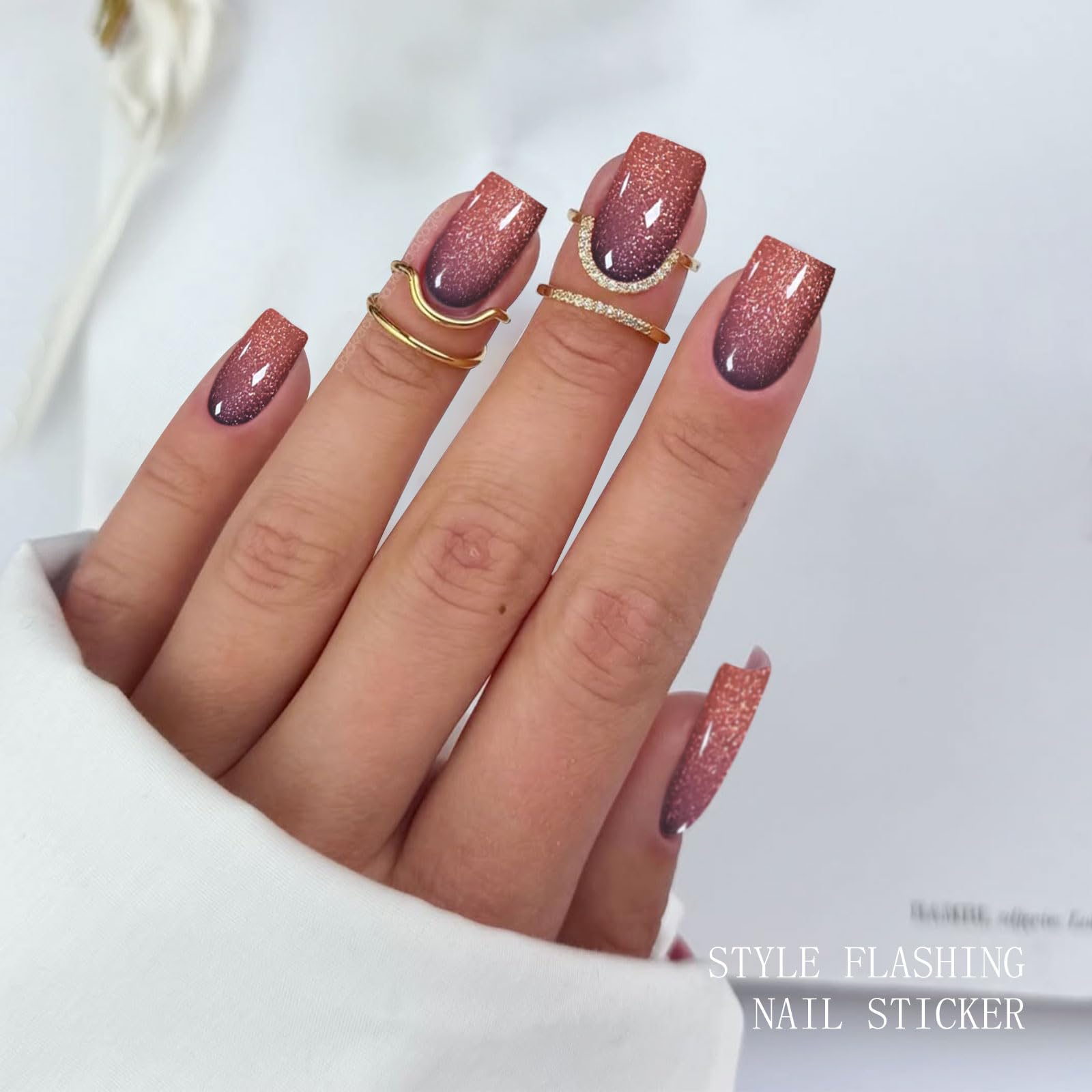 jmeowio strips held in hand showing scale and fit for varied nails