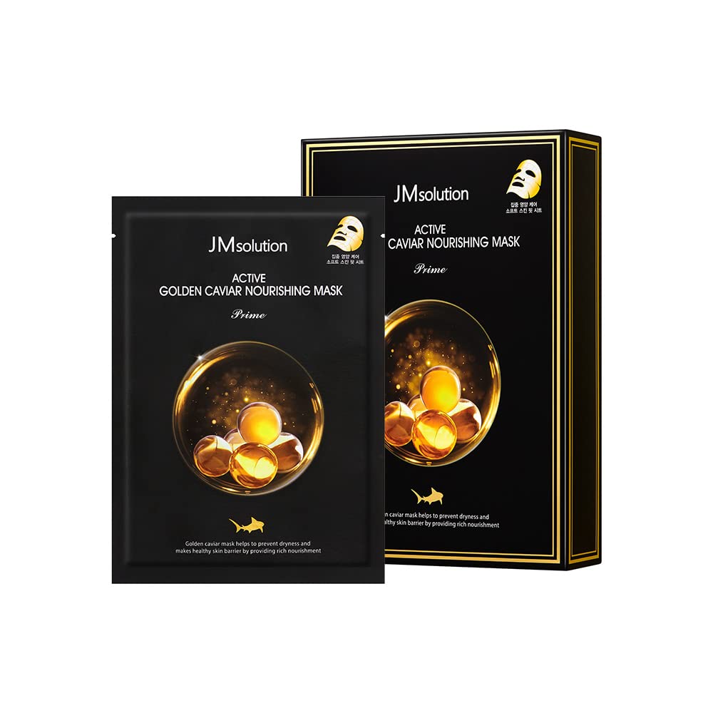 JMsolution front packaging showing elegant gold design and product name benefits