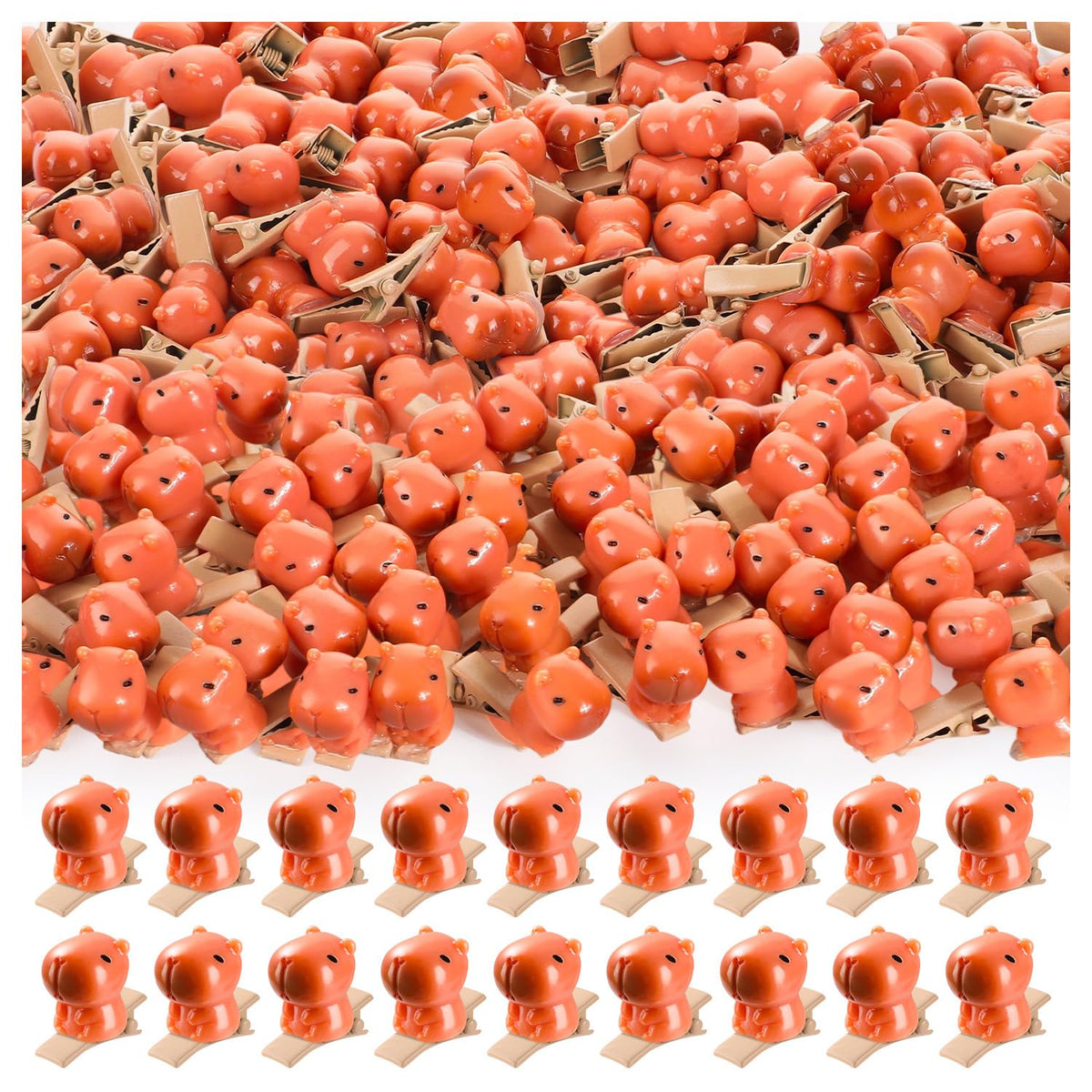JMZYJZH capybara clips front packaging showing variety and value