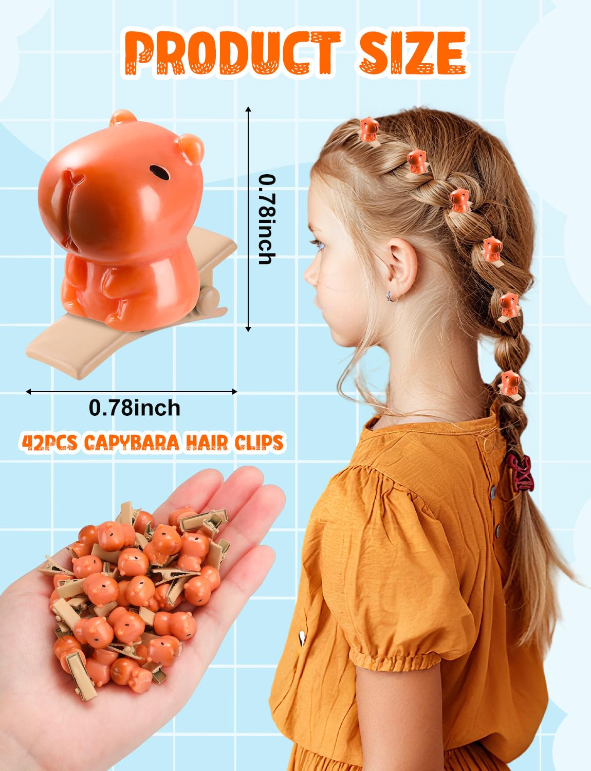 JMZYJZH layered clips styled for festival look adding playful flair
