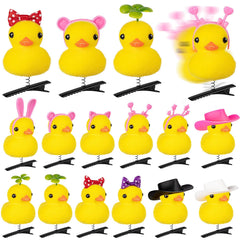 JMZYJZH front packaging showing 12 yellow duck hair clips and bright display