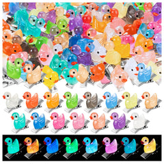 JMZYJZH front pack of 42 duck clips showing variety and value