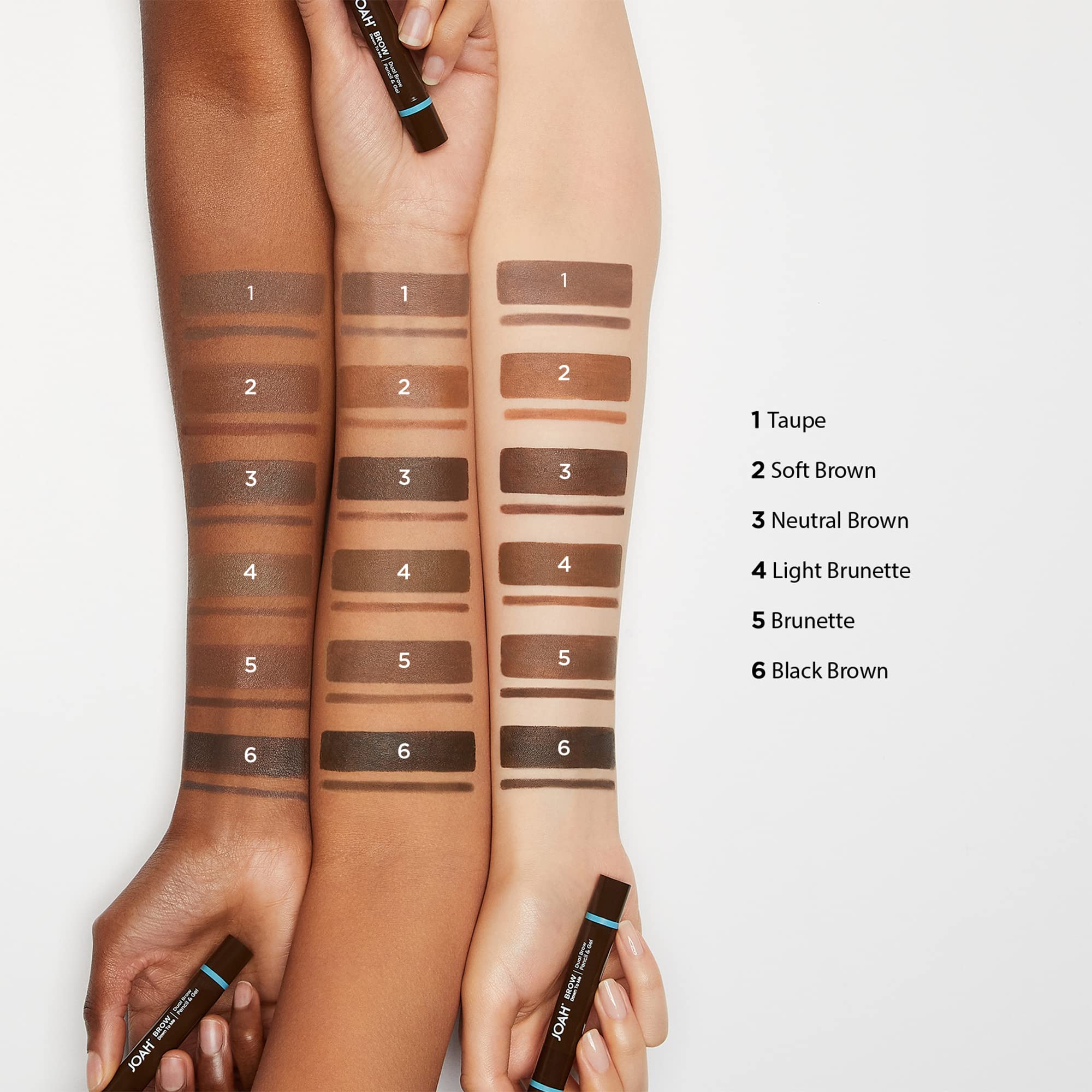 JOAH brow tool inside makeup bag showing everyday ready portability benefit