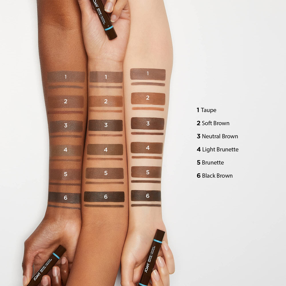 JOAH brow tool inside makeup bag showing everyday ready portability benefit