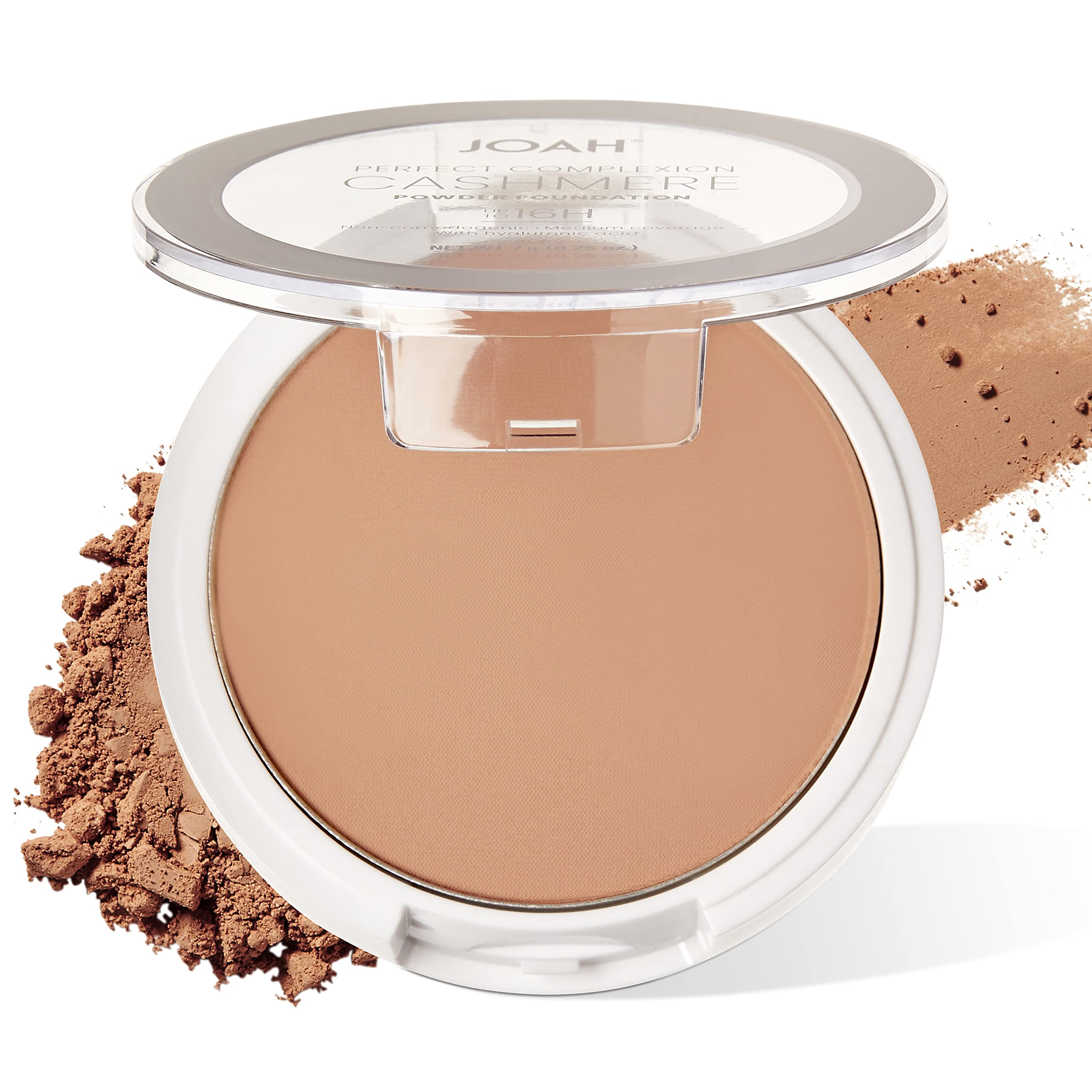 JOAH compact front view with mirror and sponge for on-the-go touch-ups
