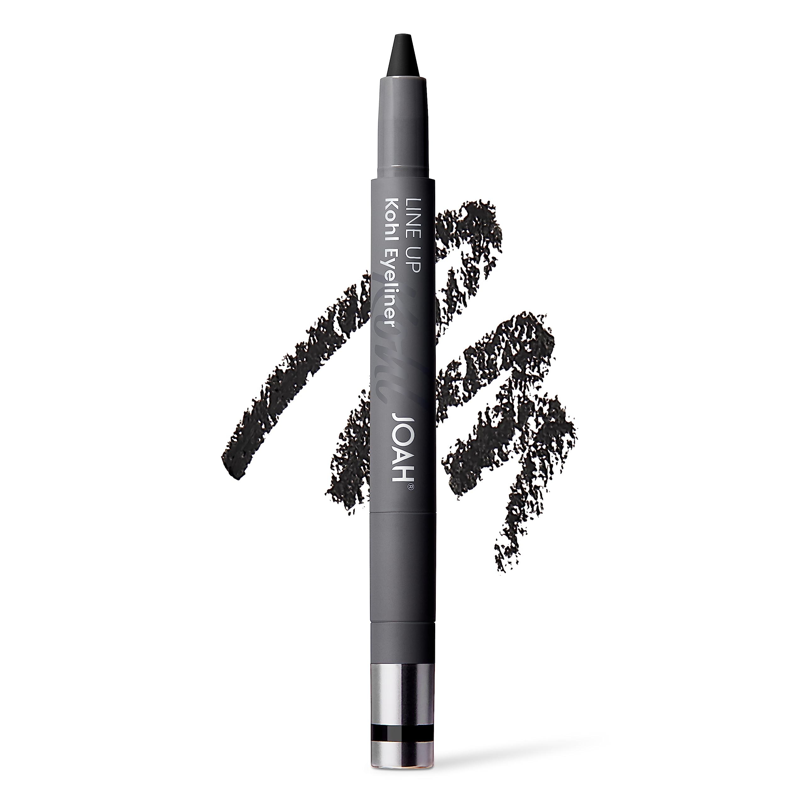 JOAH Line UP Kohl Charcoal front view showing packaging and pencil tip for easy application