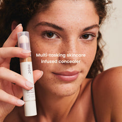 JOAH concealer cream texture swipe highlighting smooth, hydrating coverage