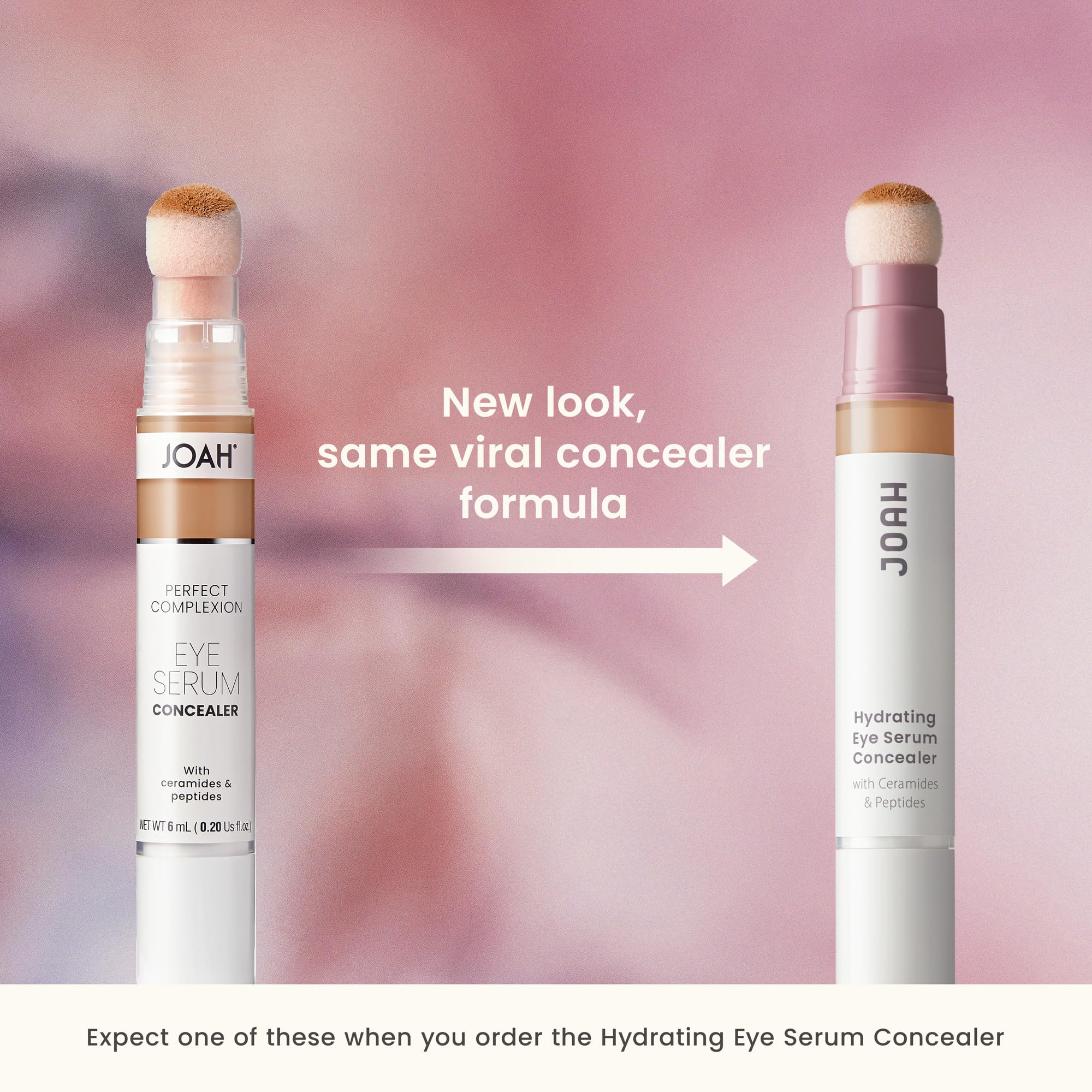 JOAH concealer being applied under-eye to brighten and conceal dark circles
