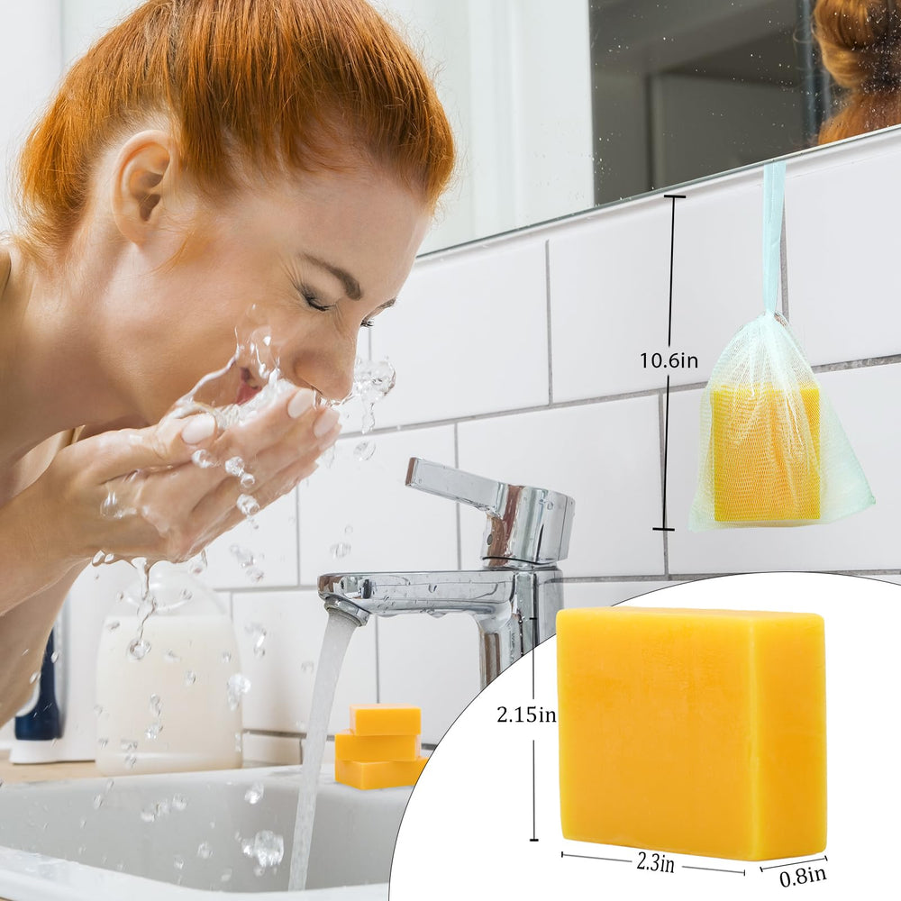 Joanssore bars arranged in bathroom setting suggesting natural daily use