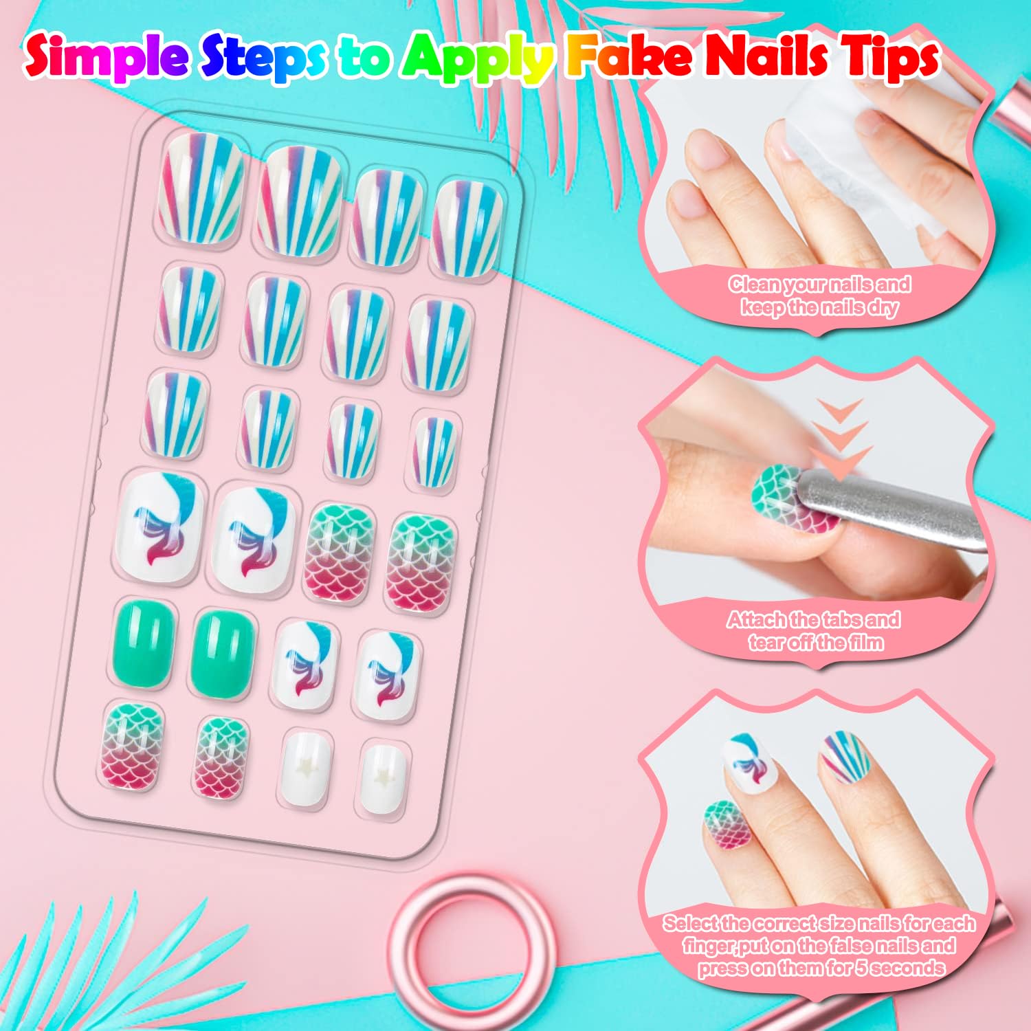JOAOYO laid-out nail sizes showing 12-size range for better matching