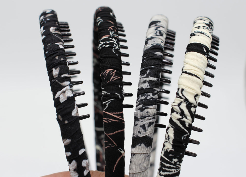 JOBAND side profile of plastic headband showing curved shape for comfort