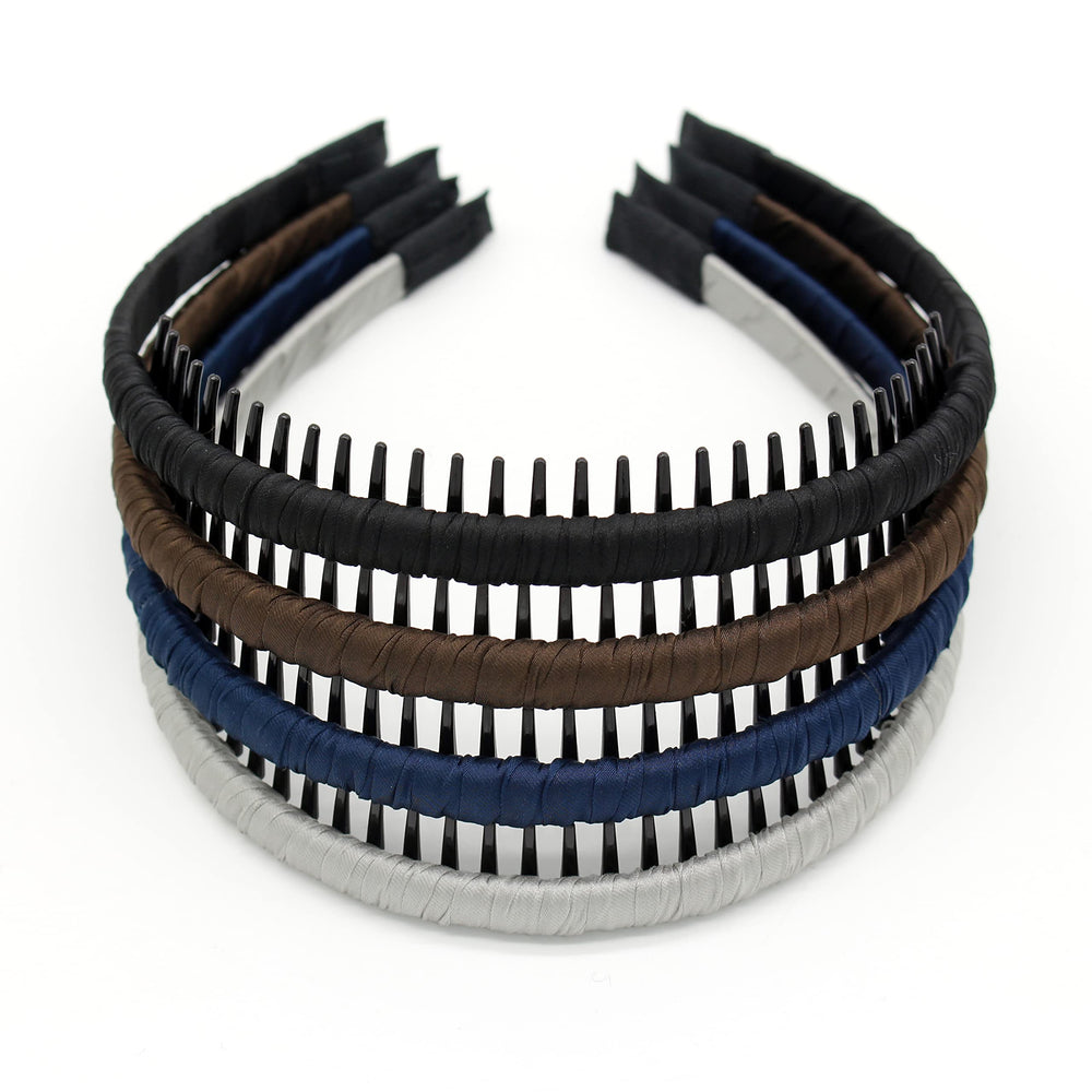 JOBAND front view of four-color headband set showing neat profile and colors