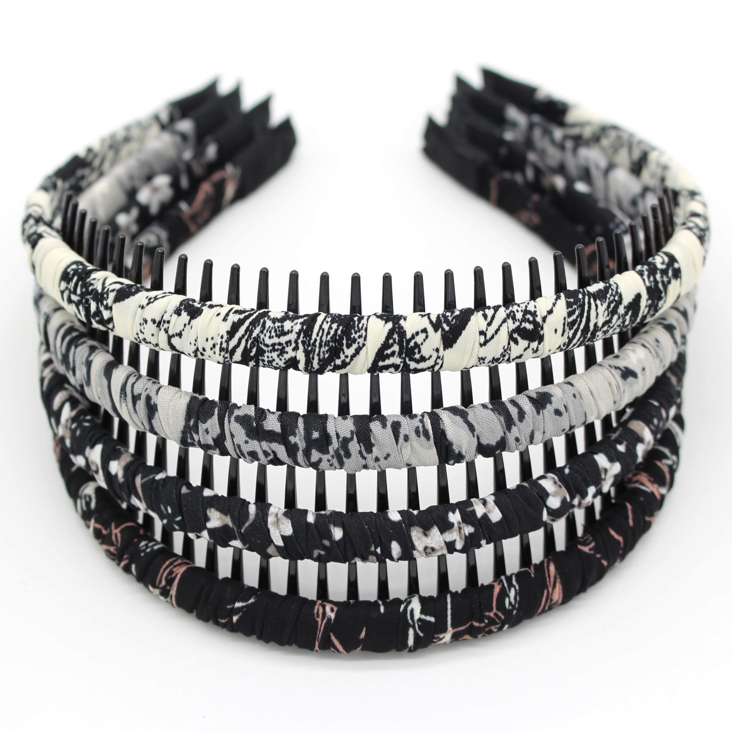 JOBAND front view of pack of four headbands showing colors and packaging benefit convenience
