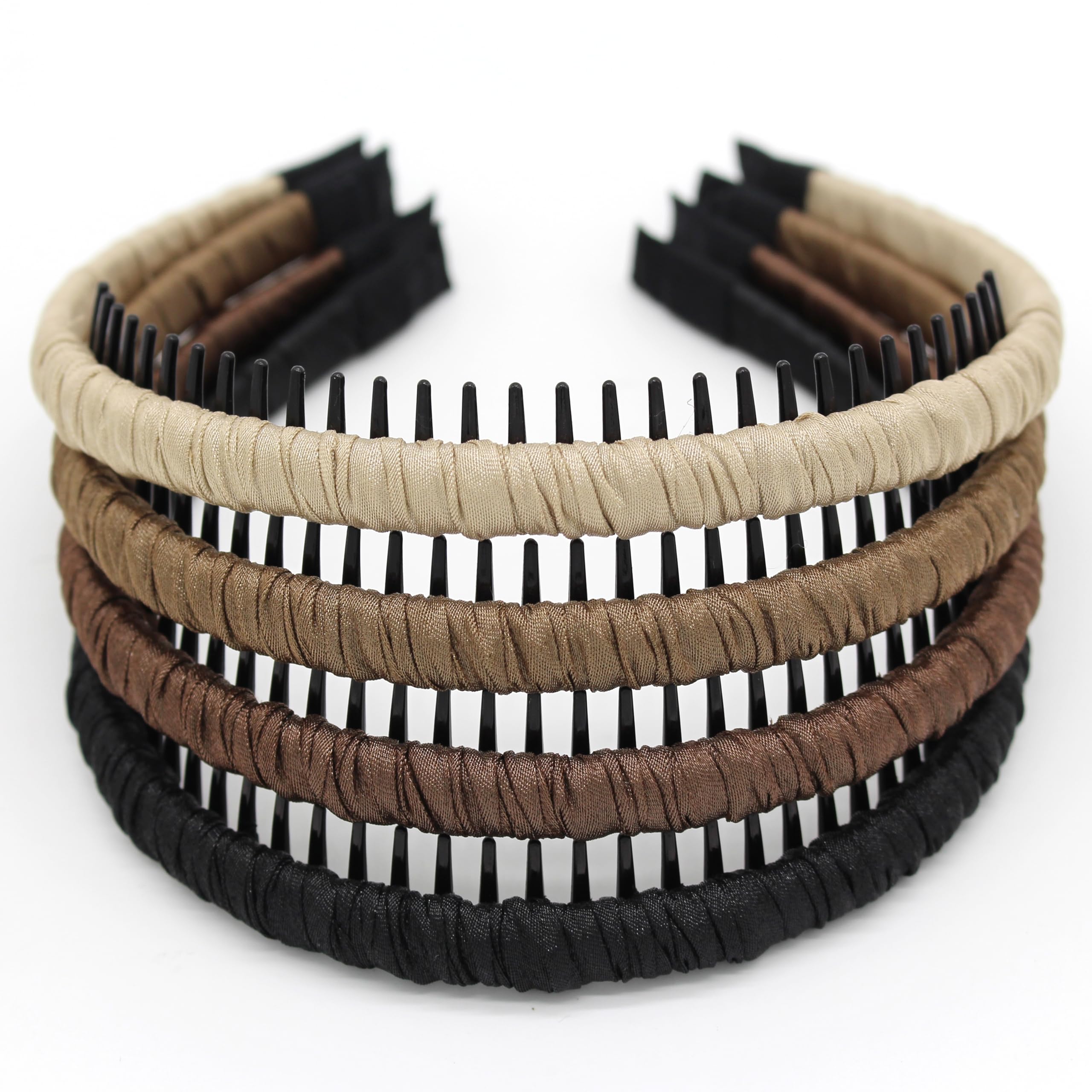 JOBAND front view pack of four headbands showing neat organized set and convenience
