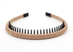 JOBAND headband used during yoga showing stable hold during movement