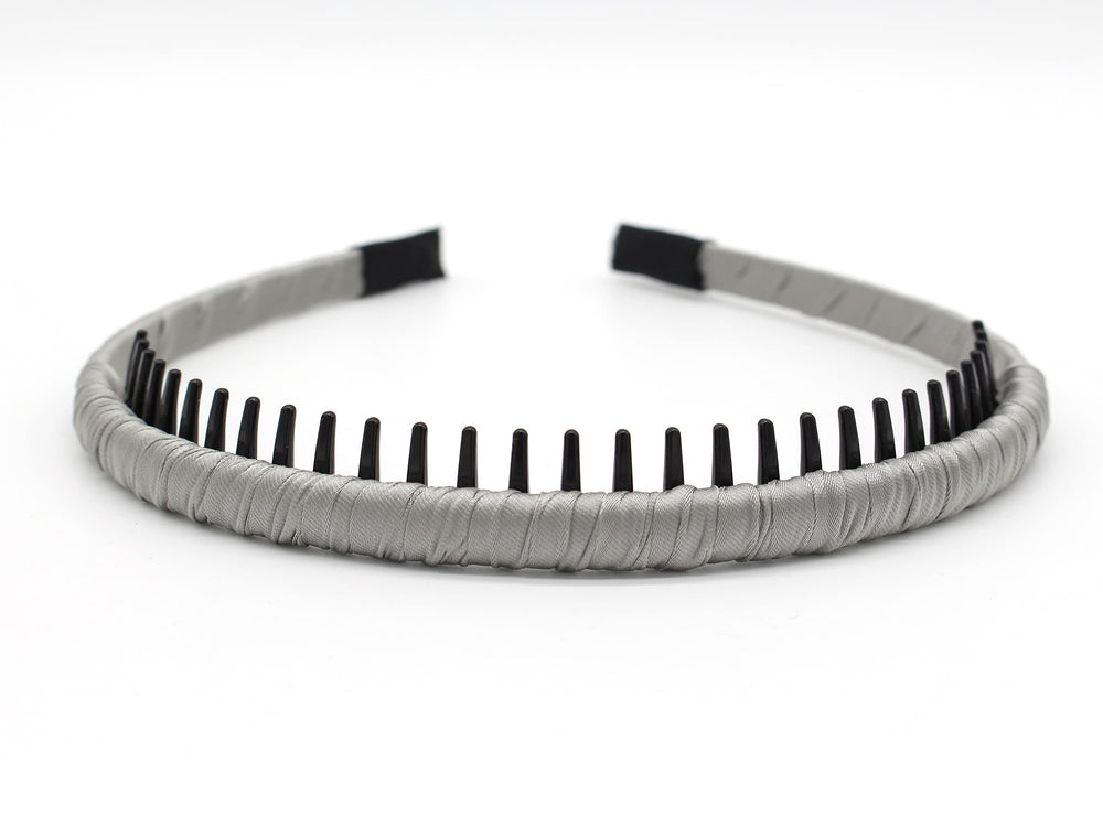 JOBAND headband on model in yoga pose keeping hair away for focus
