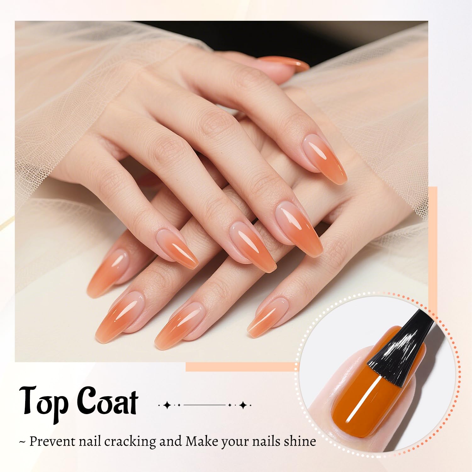 JODSONE base coat brush stroke demonstrating even application benefit