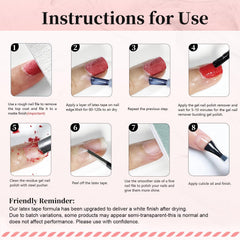 JODSONE before and after nail comparison demonstrating neat results